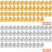 100pcs Metal Cord End Caps for DIY Bracelet and Necklace Making - Golden & Silver - Buy Online on GoSupps.com