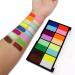 Water Activated UV Face Body Paint - 16 Color Glow Eyeliner Kit - Black Light Reactive Fluorescent Makeup - Safe and Washable - Non-Toxic - Buy Online on GoSupps.com