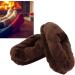 Buy Heating Shoes - Electric Plush Indoor Shoes with Zipper | Soft & Warm USB Brown - Buy Online on GoSupps.com