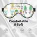 SSIMOO Succulent Fleshiness Sleep Mask | Adjustable & Breathable Fashionable Eye Mask for Comfortable Sleep - Black - Buy Online on GoSupps.com