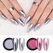 Buy Metallic Nail Powder Set - 6 Colors Chrome Nail Art Pigment for Stunning Shine & Mirror Effect - Buy Online on GoSupps.com