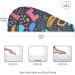 Super Absorbent Seamless Abstract Hair Towels 2 Pack | Quick Dry Hair Turbans for Women & Girls - Buy Online on GoSupps.com