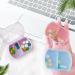 2PCS Cute Purple Travel Pill Box | Portable Daily Medicine Organizer for Vitamins & Supplements - Buy Online on GoSupps.com
