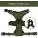 POPOTT Reflective Dog Harness - Adjustable No-Choke Pet Vest for Medium Dogs | Soft Padded with Control Handle - Army Green - Buy Online on GoSupps.com