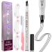Eyebrow Pen - Eye Brown Makeup Eyebrow Pencil with a Micro-Fork Tip Applicator Creates Natural Looking Brows Effortlessly and Stays on All Day Black