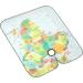 Adjustable Hair Cutting Cape with Map Design - Professional Hairdresser Apron for Cutting Dyeing & Styling | International Shipping - Buy Online on GoSupps.com