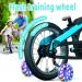 Kids' Bicycle Training Wheels Set for 12-20 inch Bikes - Flash Mute Rear Wheel with Stabilizers, 1 Pair + Reflective Tape & Arm Bands - Purple - Buy Online on GoSupps.com