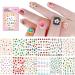 WOKOTO 12 Sheets Kids Nail Stickers for Nail Art Decals 3D Self-Adhesive Nail Art Stickers for Girls Kids Women Cute Carton Flowers Leaves Animals Plants Fruits Nail Decals Stickers for Nails KIT1 Cute Nail Decals