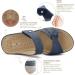Ortho+rest Women's Orthotic Slides - Comfortable Navy Orthopedic Sandals with Arch Support - Buy Online on GoSupps.com