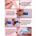 Kalolary Blue Gel Nail Strips - Metallic Chrome Full Wrap Nail Polish Stickers | Long Lasting Salon Quality | UV/LED Lamp Required - Buy Online on GoSupps.com