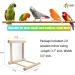 NINGVIHE Bird Mirror Bird Swing Parrot Cage Toys Bird Toy for Parrot Parakeets Conures Cockatiels Cage Swing Wooden Fun Play Toy for Birds (2 PACK) - Buy Online on GoSupps.com