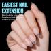 TOMICCA Nail Extension Kit - 4 In 1 Nail Glue and Base Gel with 150Pcs Short Almond Nails - Easy DIY Nail Art Acrylic Kit for Women and Girls - Buy Online on GoSupps.com