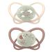 Nip Schnuller My Butterfly Night Green: Schnuller from sustainable raw materials extra bottle of suction part till-friendly & jaw-friendly silicone light brown size 1 (0-6 months) Green Night size 1 (0-6 months) brown