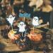 24 x Sparkly Halloween Cupcake Topper Halloween Cake Decoration Halloween Ghost Cupcake Toppers for Halloween Cake Decoration Halloween Party Accessories (Blue) - Buy Online on GoSupps.com