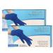 Nitrile Gloves Powder Free Pack of 2. 100 x 2 200 PCs (Large) Blue L (Pack of 200)