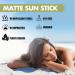 SPF 50+ Face Moisturiser Suncreen Stick - Sun Cream for Face Body - UVA/UVB Protection Sunscreen - Matte Sun Stick Non-Greasy & No White Cast - Light Breathable Freshing Waterproof(0.63OZ) - Buy Online on GoSupps.com