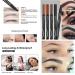 Anjoize 4-Tip Microblade Brow Pen - Long-Lasting Dark Brown Eyebrow Pencil - Buy Online on GoSupps.com