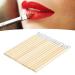 100PCS Disposable Bamboo Handle Lip Brushes - Portable Lipstick Applicators & Gloss Wands for Makeup - Buy Online on GoSupps.com