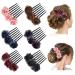 6 Pack Artificial Rose Flower Hair Combs for Women - Floral Bun Holders and Barrettes for Thick Hair - French Twist Chignon Updo Accessories - Buy Online on GoSupps.com