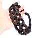 Gledola Hollow out Synthetic Hair Braided Headband Hairpiece Women Girl Beauty accessory for Women (Brunette Brown)