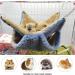 Yanmucy Rat Hammock Double-Layer Fleece Guinea Pig Hammock House Warm Soft Rat Hammocks for Cage Accessories Ferrets Hideout Ferret Hamster Hammock for Small Animal Playing Sleeping (blue) - Buy Online on GoSupps.com