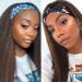 22 Inch Glueless Kinky Yaki Straight Headband Wig for Black Women - High Temperature Synthetic Hair - 1B30 Mix Brown - 22 Inch - Buy Online on GoSupps.com