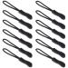 Zicome Zipper Pulls for Backpacks Luggage and Jackets Set of 12 Black by ZICOME