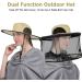 Sun Hat with Hidden Mesh Mask for Mosquito Protection - Cream | 1 Pack - Buy Online on GoSupps.com