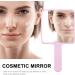 SOLUSTRE Square Hand Mirror - Pink | Handheld Cosmetic Mirror for Makeup, Salon & Hairdressing - Buy Online on GoSupps.com