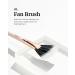 Glint Makeup Fan Brush - Professional Vegan Blush & Highlighter Brush for Precise Application | Soft Synthetic Makeup Tool - Buy Online on GoSupps.com