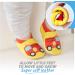 Soft Sole Baby Shoes for Boys and Girls | Leather Toddler Walking Shoes 0-6 Months Firetruck Design - Buy Online on GoSupps.com