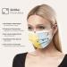 50-Piece Disposable Face Masks Made in Germany, Type IIR CE Certified - Breathable Triple Layer, 99.78% Filtration, Elastic Earloops - Adults, Yellow - Buy Online on GoSupps.com