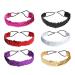 Lurrose 6pcs Glitter Hairbands Sequin Headbands Elastic Hair Headwear for Women and Girls (Random Colors)