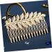 Angoily Bridal Hair Comb Gold Hair Comb Hair Combs Slides for Women Bridal Insert Comb Vintage Hair Accessories Bridal Hair Accessories Tiaras for Women Alloy Bride Olive Leaf Wedding - Buy Online on GoSupps.com
