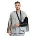 YOSINISO Bedridden Patient Shirt for Men with Pocket - Comfortable Hospital Gown for Elderly Home Care - Post Shoulder Surgery Clothing (M Grey) - Buy Online on GoSupps.com