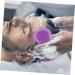 Collbath Silicone Shampoo Brush - Scalp Massage Brush for Easy Hair Wash - 11.5x6cm Purple - Best Bath Washers for Ultimate Scalp Care - Buy Online on GoSupps.com