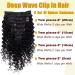 Tahikie 20 Deep Wave Clip in Hair Extensions - Brazilian Remy Human Hair - Natural Black (1B) - 120g - 8Pcs Double Weft with 18 Clips - Thick to Ends - Real Human Hair for Women - Buy Online on GoSupps.com