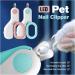 PSGS LED Pet Nail Clipper Professional Dog Nail Clipper Cat Cutter Scissors Pet Nail Clipper for Dogs Cat Grooming Claw Scissors (Color : Pink) - Buy Online on GoSupps.com