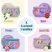 Orentas Fragrance Candles Gift Set - Pure Natural Soy Wax for Aromatherapy | 4 Pack (Jasmine Rose Peony Camellia) | Perfect for Travel & Meditation - Buy Online on GoSupps.com