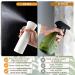 Tengyif 2-Piece Refillable Hair Spray Bottle Set - Permanent Lever Pressure Sprayer (300ml Black & White) - Ideal for Hair Water & Styling - Buy Online on GoSupps.com