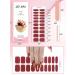 Kalolary Red Chrome Gel Nail Strips - Metallic Nail Wraps for Christmas & New Year | Long Lasting Salon Quality | International Shipping - Buy Online on GoSupps.com