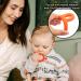 Silicone Teething Tubes Straws 2 Pack for Babies 3-12 Months - Orange P & Q Shape Sensory Chew Toys for ADHD & Autism - Buy Online on GoSupps.com
