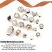 Naiska Rhinestone Hair Braid Beads Set - 19PCS Gold Dreadlocks Accessories with Shiny Crystal Rhinestones and Pearl Clips - Women's DIY Braids Jewelry - Buy Online on GoSupps.com