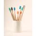 Buy GEORGANICS Natural Beech Bristles Toothbrush - Medium Green | Eco-Friendly Sustainable Oral Care | International Shipping Available - Buy Online on GoSupps.com