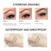 KYDA 12 Pcs Waterproof Eyebrow Pencil Set - Long Lasting, Natural Matte Black Eyebrow Pen with Sharpener - Buy Online on GoSupps.com