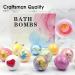 24 Pack Handmade Bath Bombs Gift Set - 60oz Bath Bomb Kit with Essential Oils, Shea Butter, and Sea Salt - Buy Online on GoSupps.com
