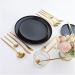 weizhun 24Pcs Gold Flatware Set Matte Cutlery Set Stainless Steel Dinnerware Set Knife Fork Spoon Silverware Kitchen Tableware (Color : 24Pcs Champagne) - Buy Online on GoSupps.com