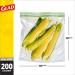 Glad Zipper Food Storage Plastic Bags - Gallon Size - 200 Count (50 Count x 4 Pack) - Package May Vary - Buy Online on GoSupps.com