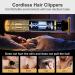 Premium Cordless Electric Hair Clippers for Men | T-Blade Beard Trimmer Kit with 4 Guide Combs | USB Rechargeable Haircuts at Home - Buy Online on GoSupps.com