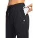 High-Waisted Women's Joggers with Zipper Pockets, Black, Medium - Buy Online on GoSupps.com